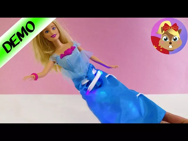 芭比娃娃barbie 奇幻梦想公主 糖果王后 甜美粉色草莓 闪光唱歌 自制led闪光